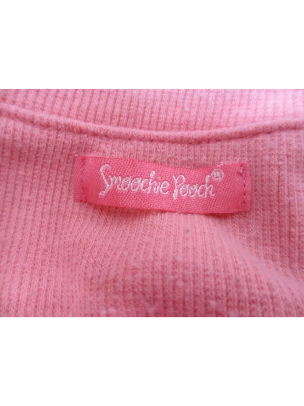 SMOOCHIE POOCH BY PETCO PINK RUFFLE AND RHINESTONE DOG SWEATER PRE-OWNED MEDIUM